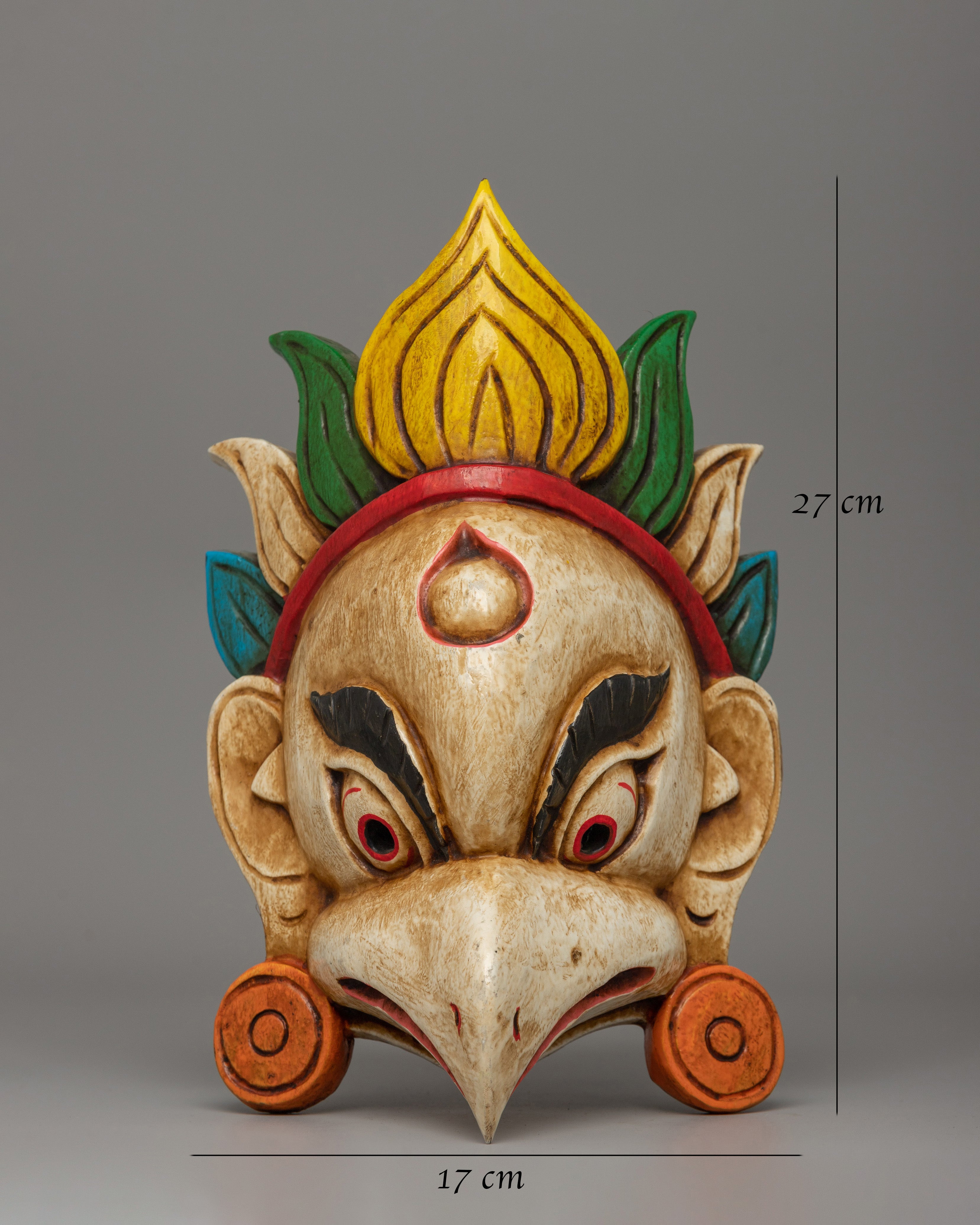 Powerful Garuda Mask | Handcrafted Wooden Spiritual Artifact