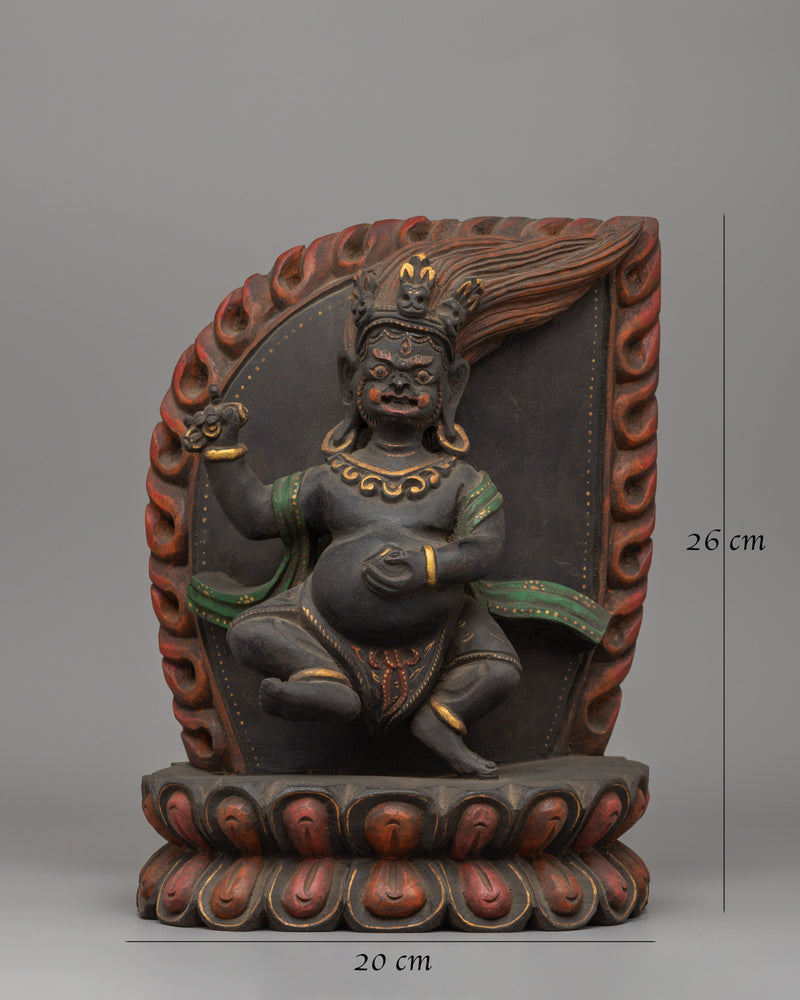 Two Armed Standing Mahakala Statue | The Protector of Wisdom & Spiritual Strength