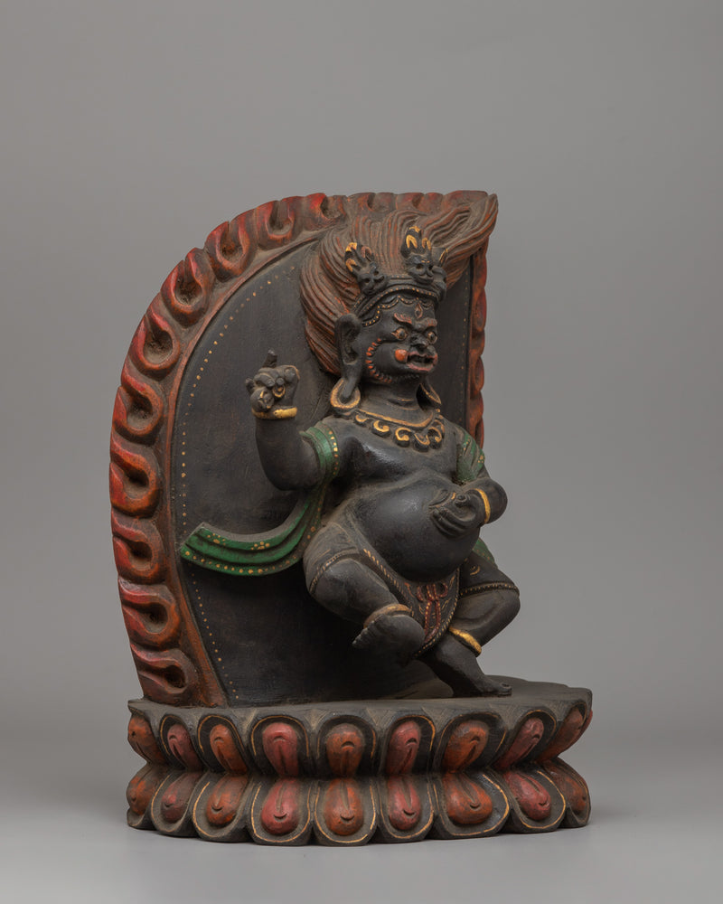 Two Armed Standing Mahakala Statue | The Protector of Wisdom & Spiritual Strength