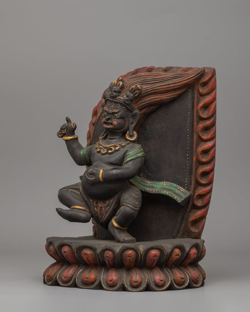 Two Armed Standing Mahakala Statue | The Protector of Wisdom & Spiritual Strength