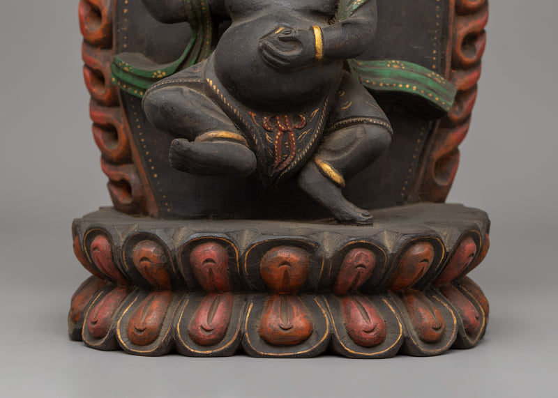 Two Armed Standing Mahakala Statue | The Protector of Wisdom & Spiritual Strength