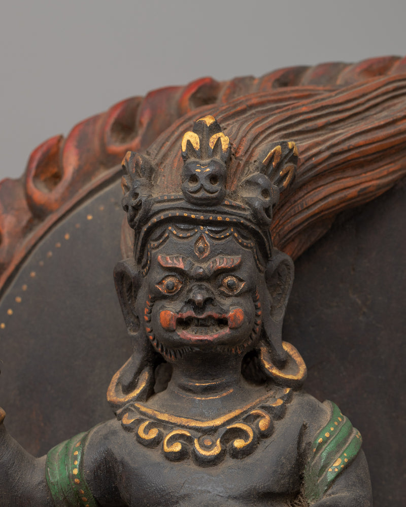 Two Armed Standing Mahakala Statue | The Protector of Wisdom & Spiritual Strength