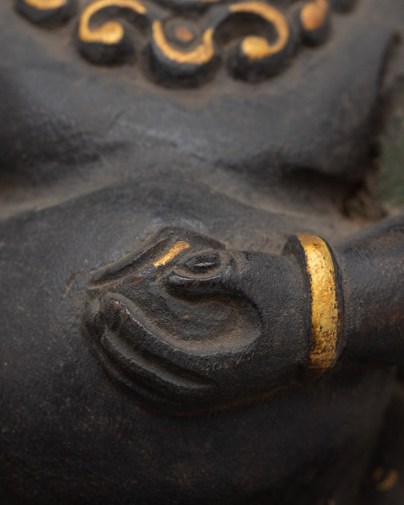 Two Armed Standing Mahakala Statue | The Protector of Wisdom & Spiritual Strength