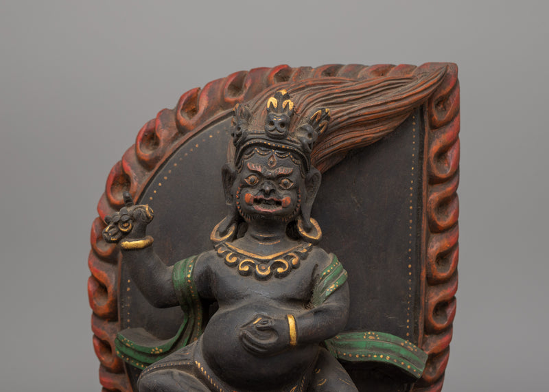 Two Armed Standing Mahakala Statue | The Protector of Wisdom & Spiritual Strength