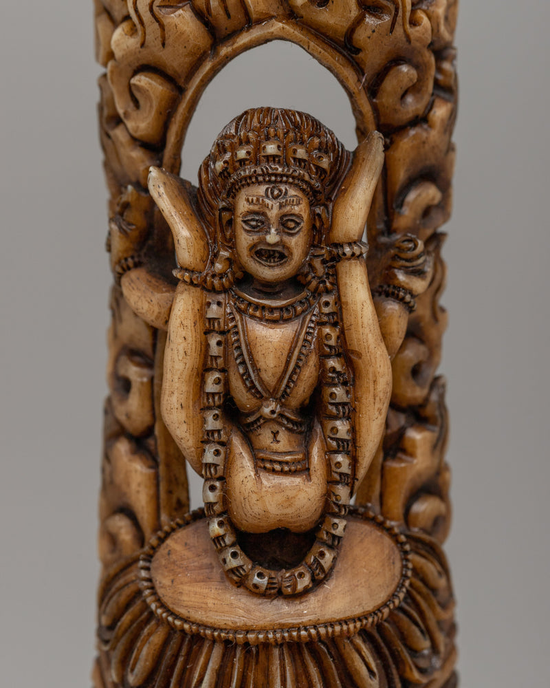 Buffalo Bone Vajrayogini Wall Decor | Sacred Symbol of Power & Enlightenment