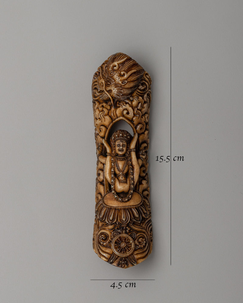 Buffalo Bone Vajrayogini Wall Decor | Sacred Symbol of Power & Enlightenment