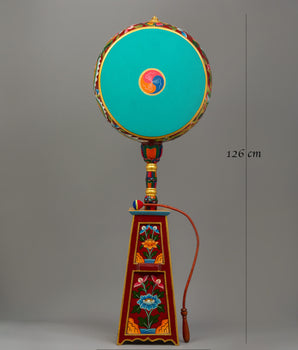 Tibetan Spiritual Dakini Drum | Handcrafted Buddhist Ritual Instrument