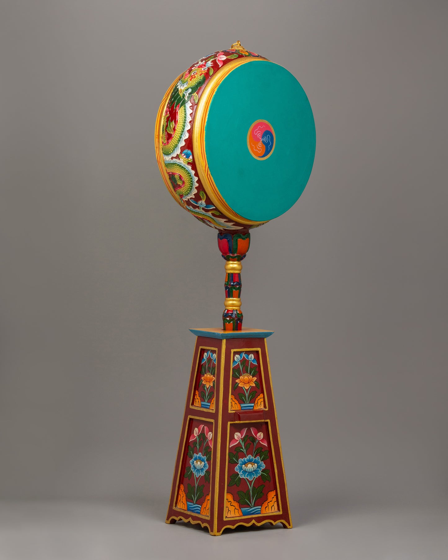 Tibetan Spiritual Dakini Drum | Handcrafted Buddhist Ritual Instrument