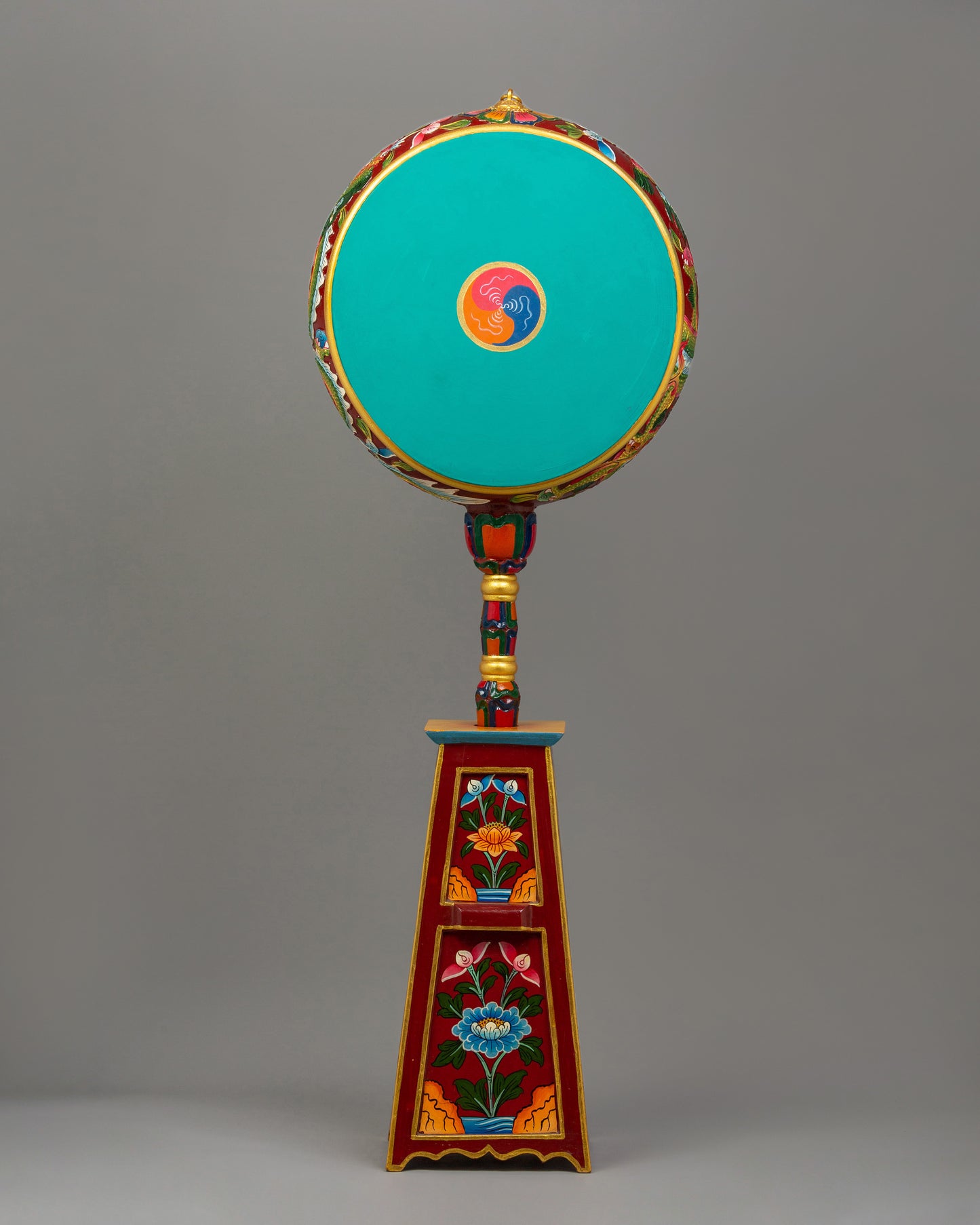 Tibetan Spiritual Dakini Drum | Handcrafted Buddhist Ritual Instrument