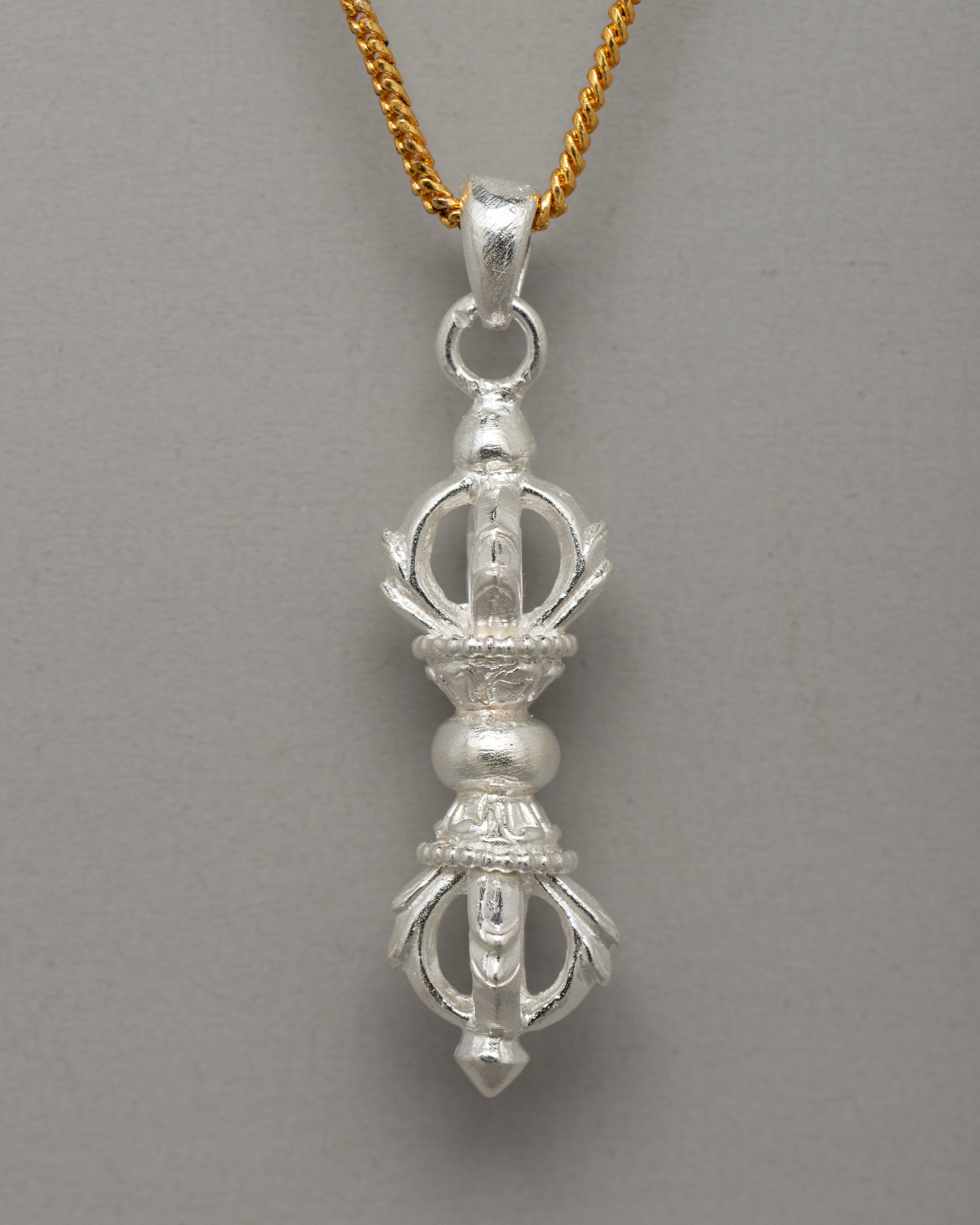 Tibetan Vajra Silver Locket | Symbol Of Spiritual Protection