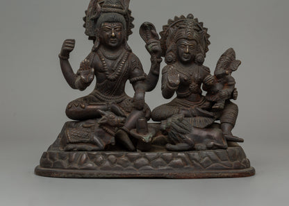 Shiva Family Statue | Handcrafted Hindu Deity