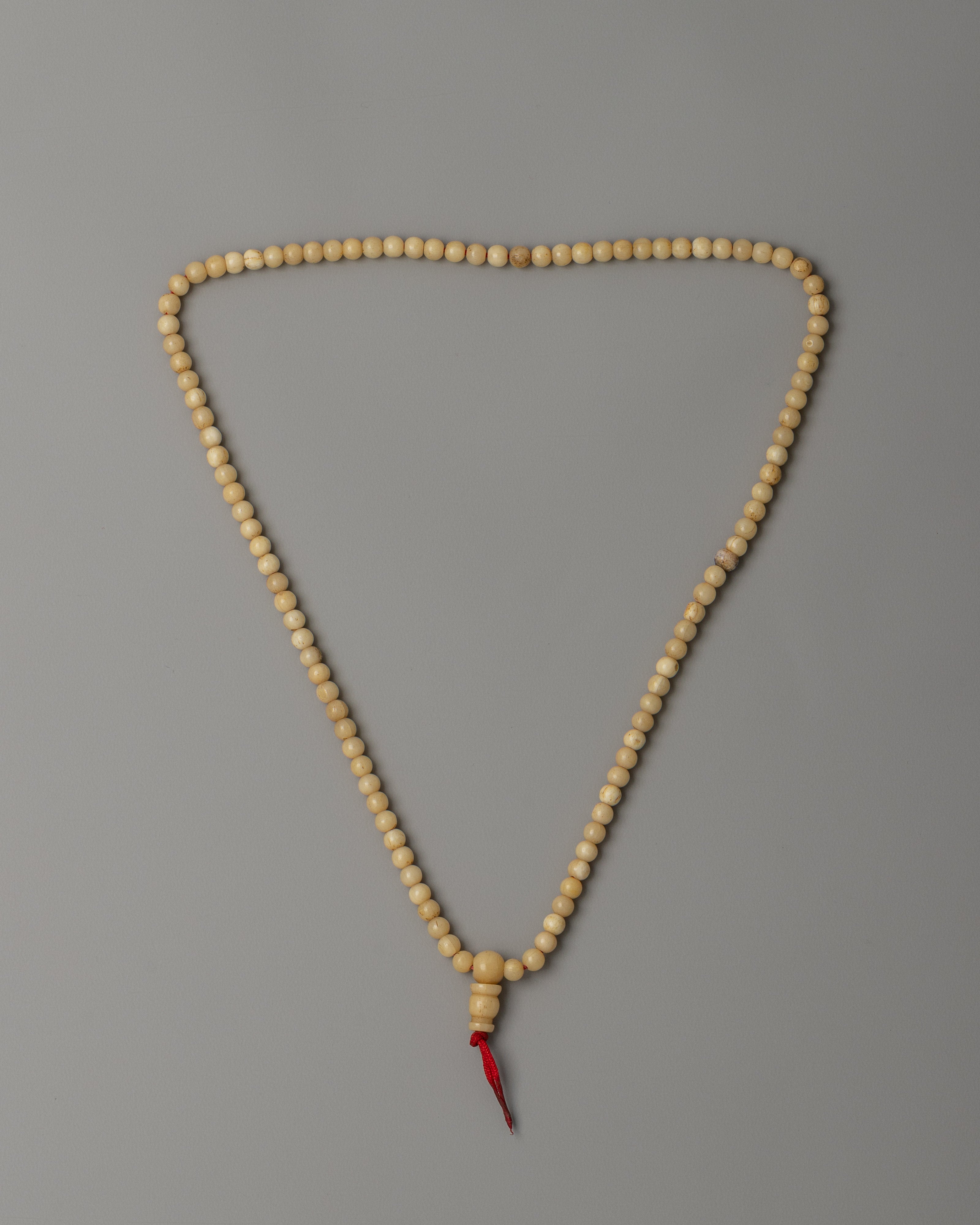 Yak Bone Buddhist Mala |  Perfect for Spiritual Practices