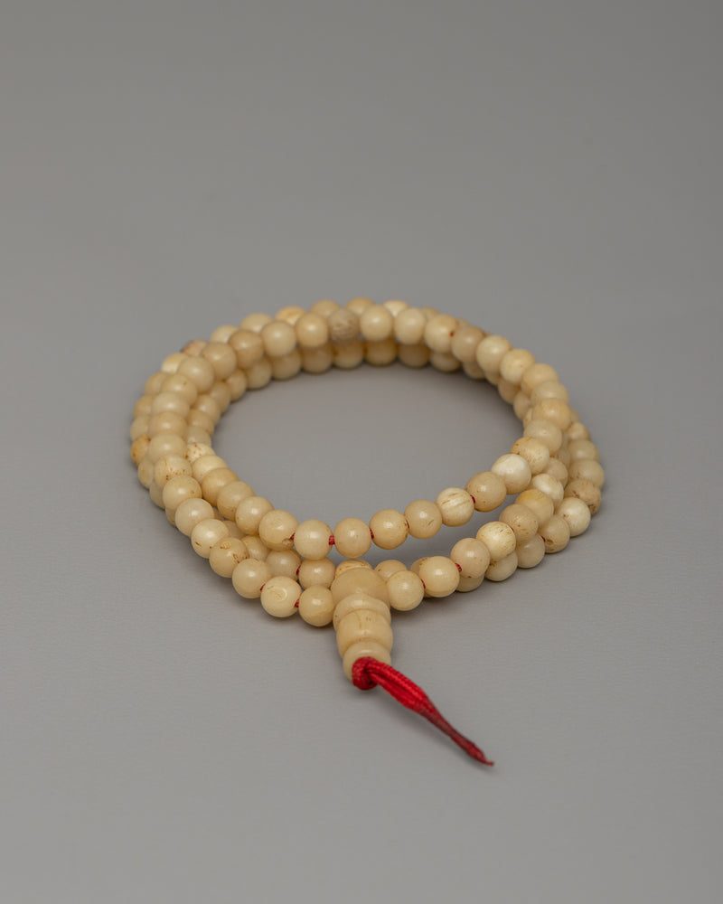 Yak Bone Buddhist Mala |  Perfect for Spiritual Practices