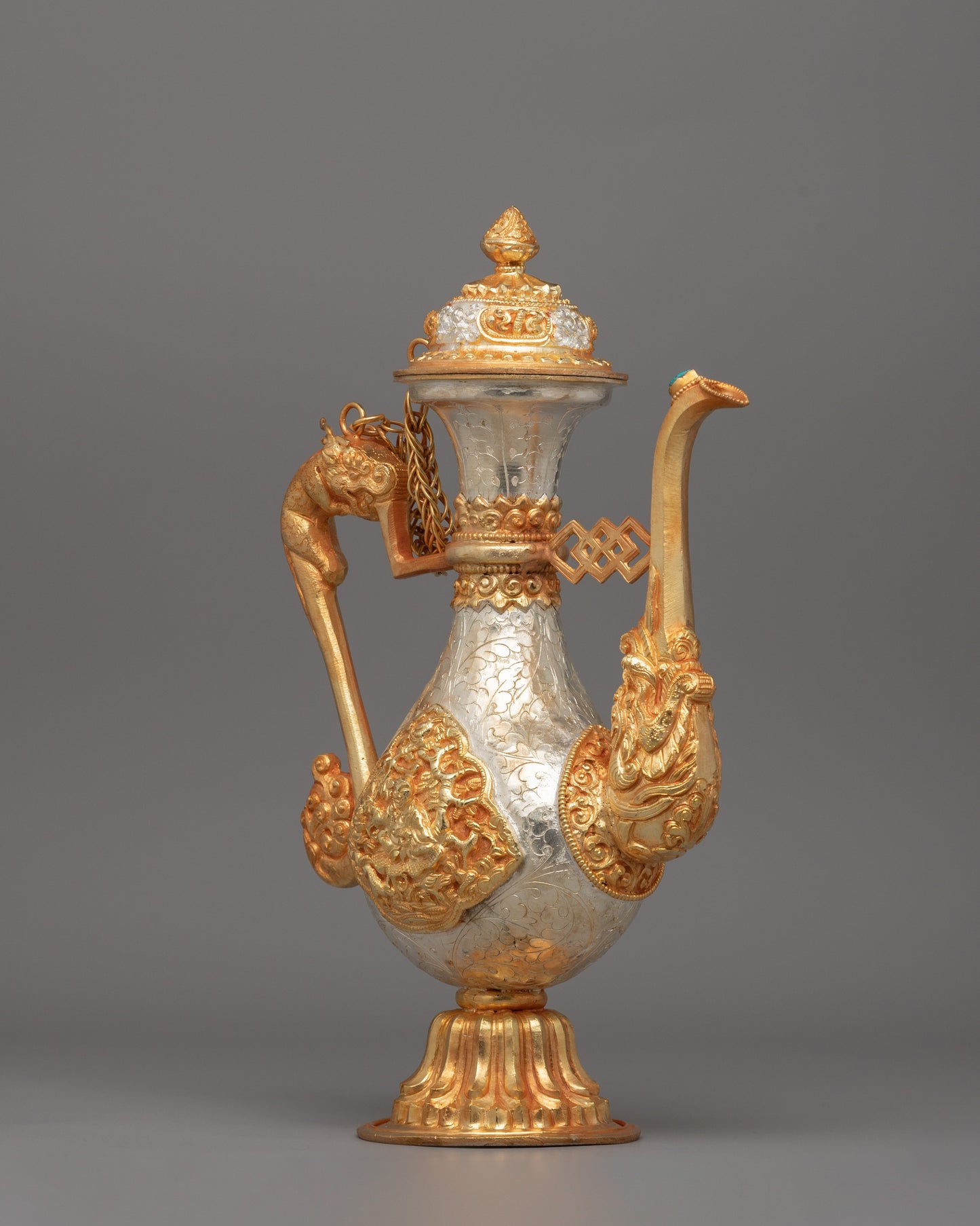 Traditional Tibetan Buddhist Ceremonial Ewer | Beautiful Home Decor Item