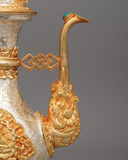 Traditional Tibetan Buddhist Ceremonial Ewer | Beautiful Home Decor Item