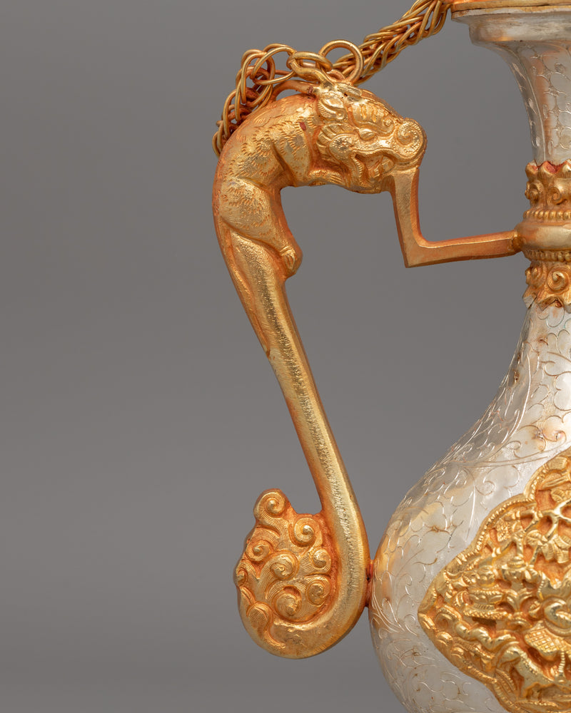 Traditional Tibetan Buddhist Ceremonial Ewer | Beautiful Home Decor Item