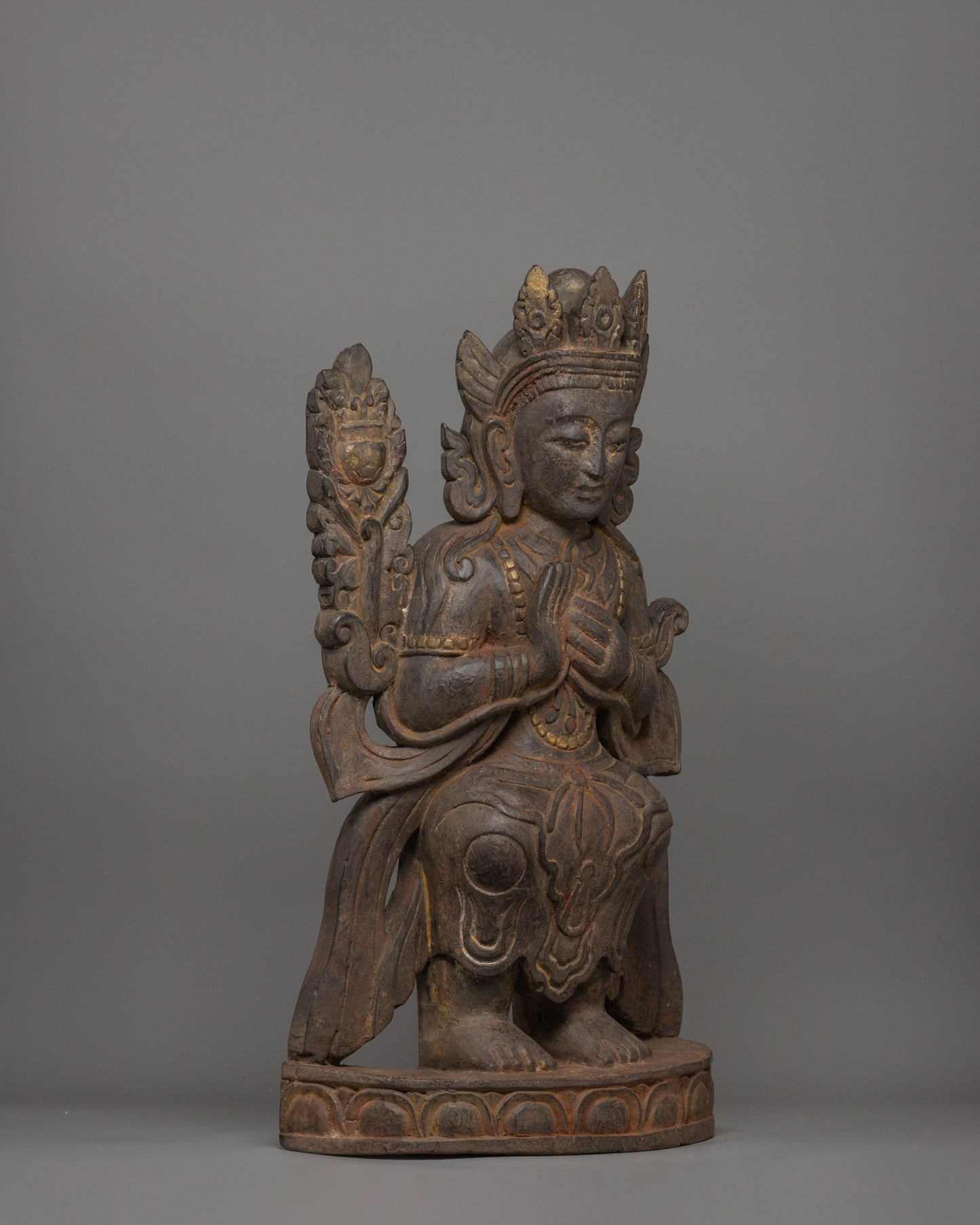 Maitreya Buddha Seated on a Throne Statue | The Future Buddha of Compassion