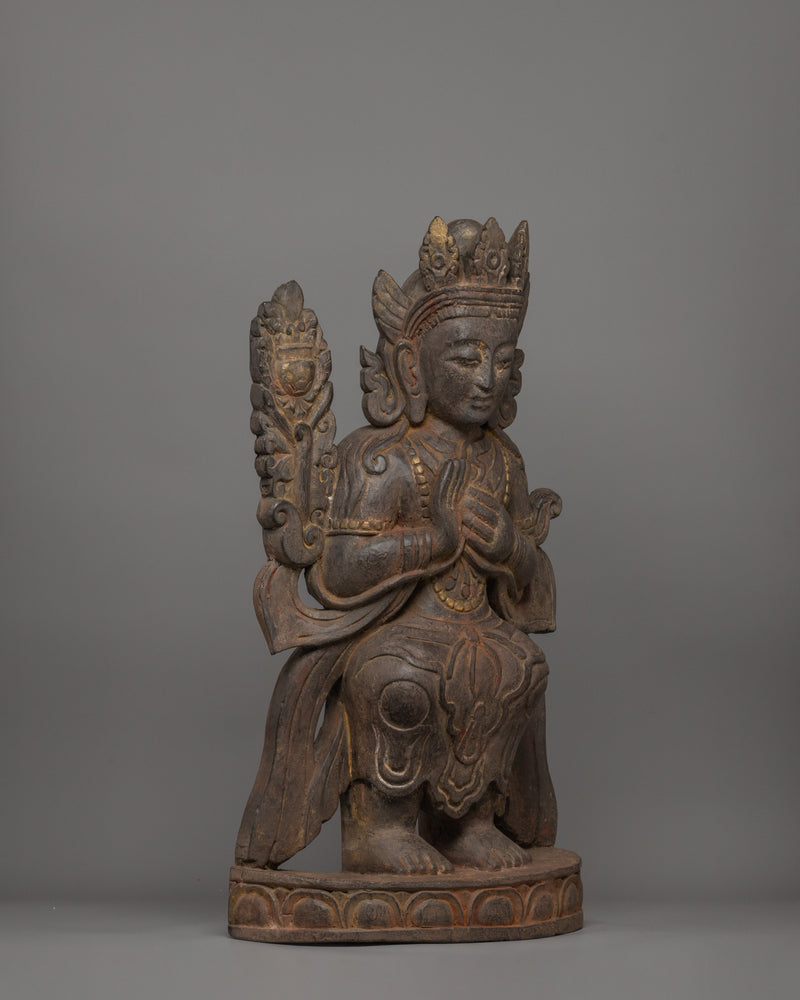 Maitreya Buddha Seated on a Throne Statue | The Future Buddha of Compassion