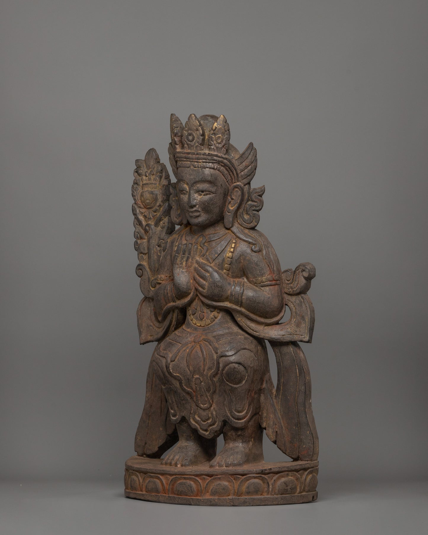 Maitreya Buddha Seated on a Throne Statue | The Future Buddha of Compassion