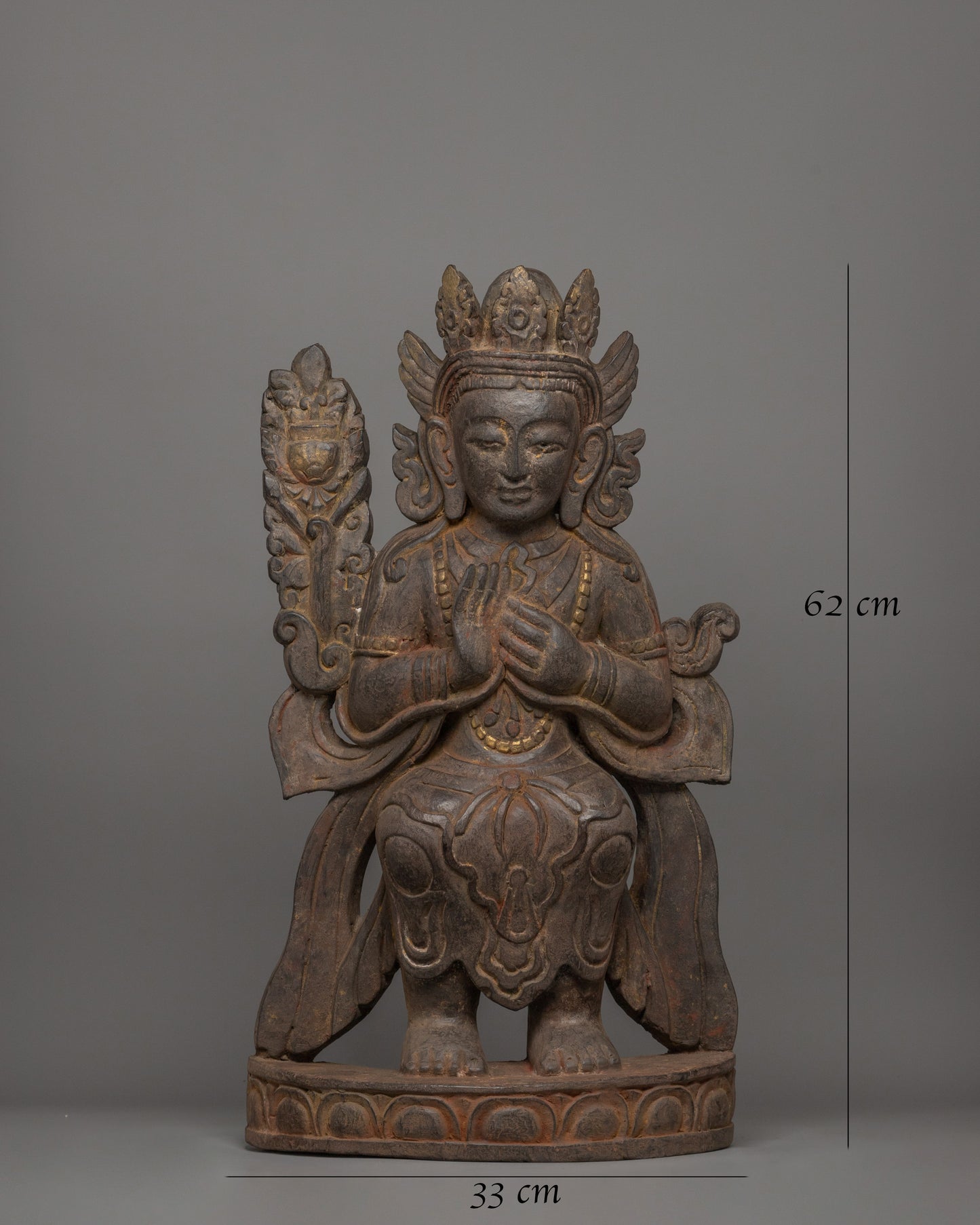 Maitreya Buddha Seated on a Throne Statue | The Future Buddha of Compassion