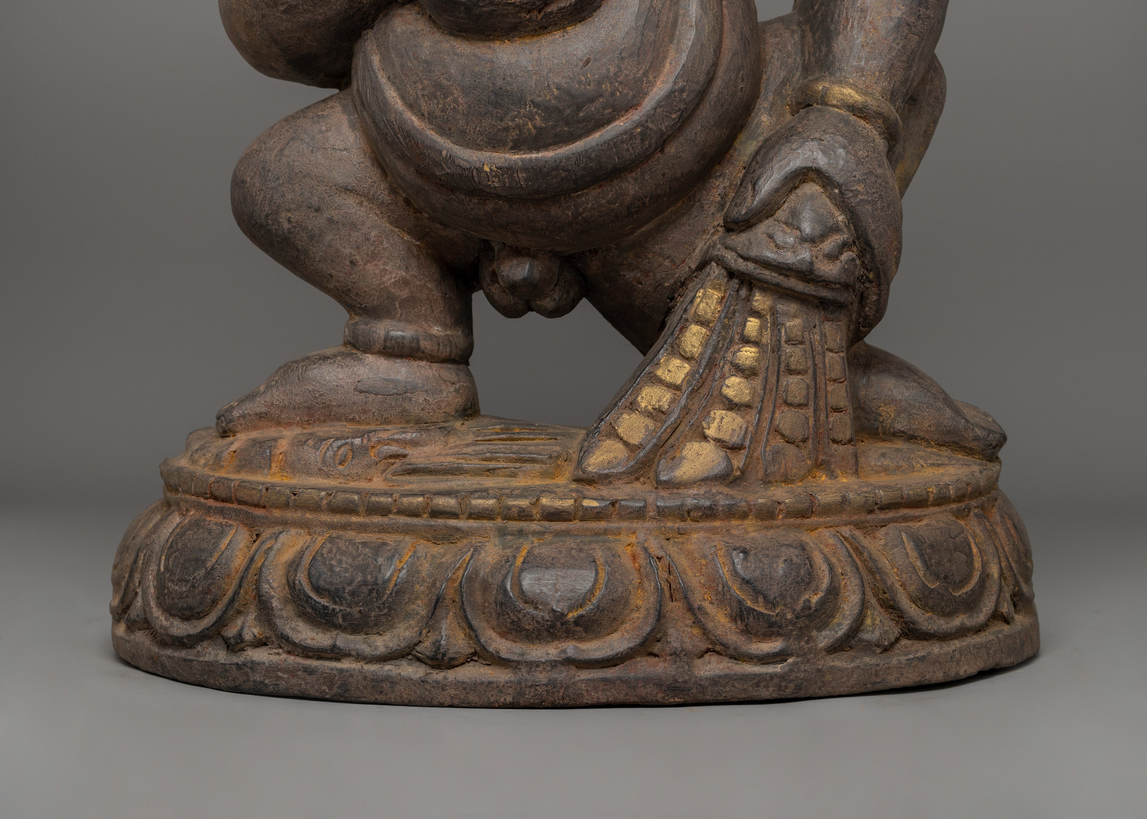 Black Dzambala Statue | Tibetan Divine Wrathful Deity