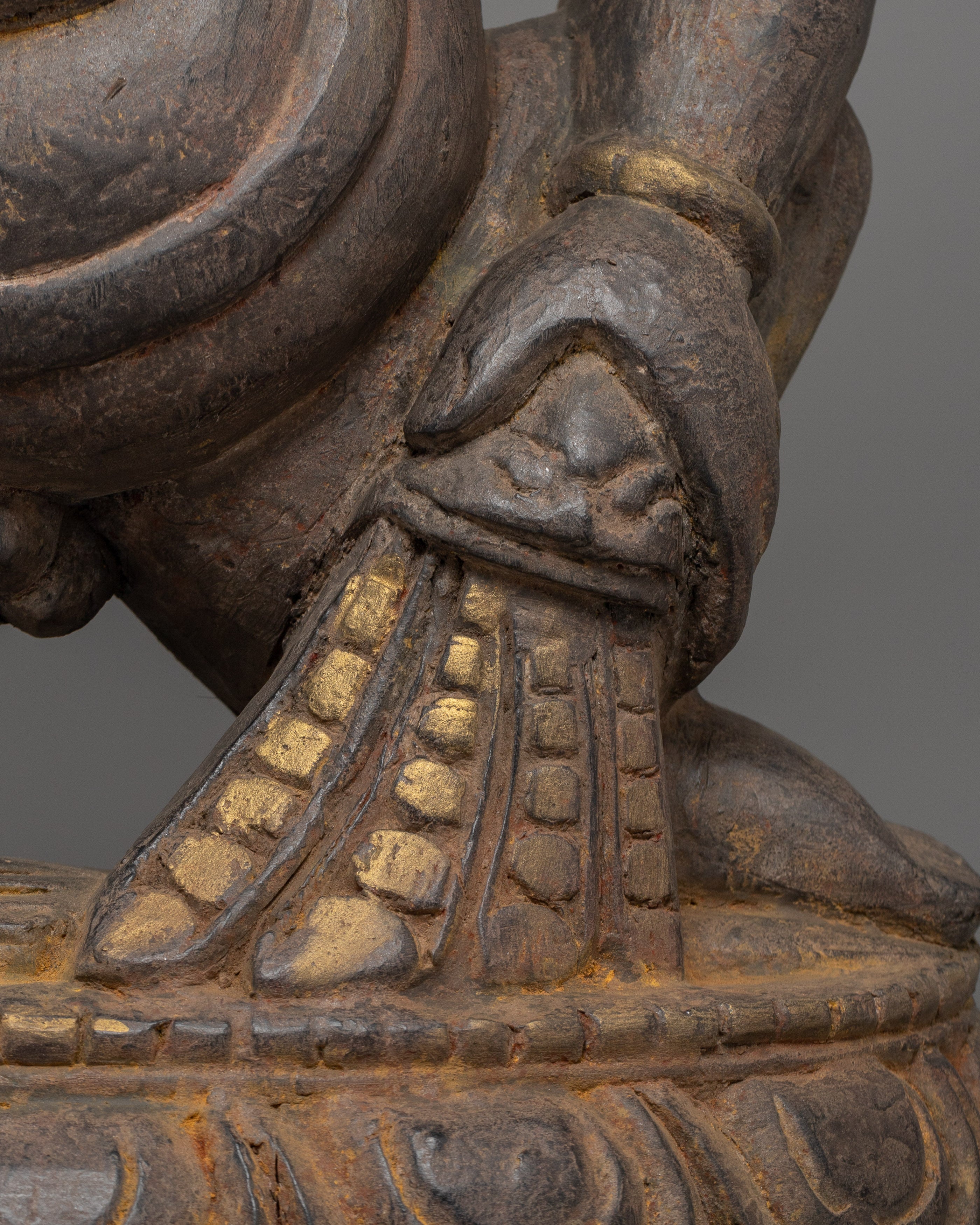 Black Dzambala Statue | Tibetan Divine Wrathful Deity