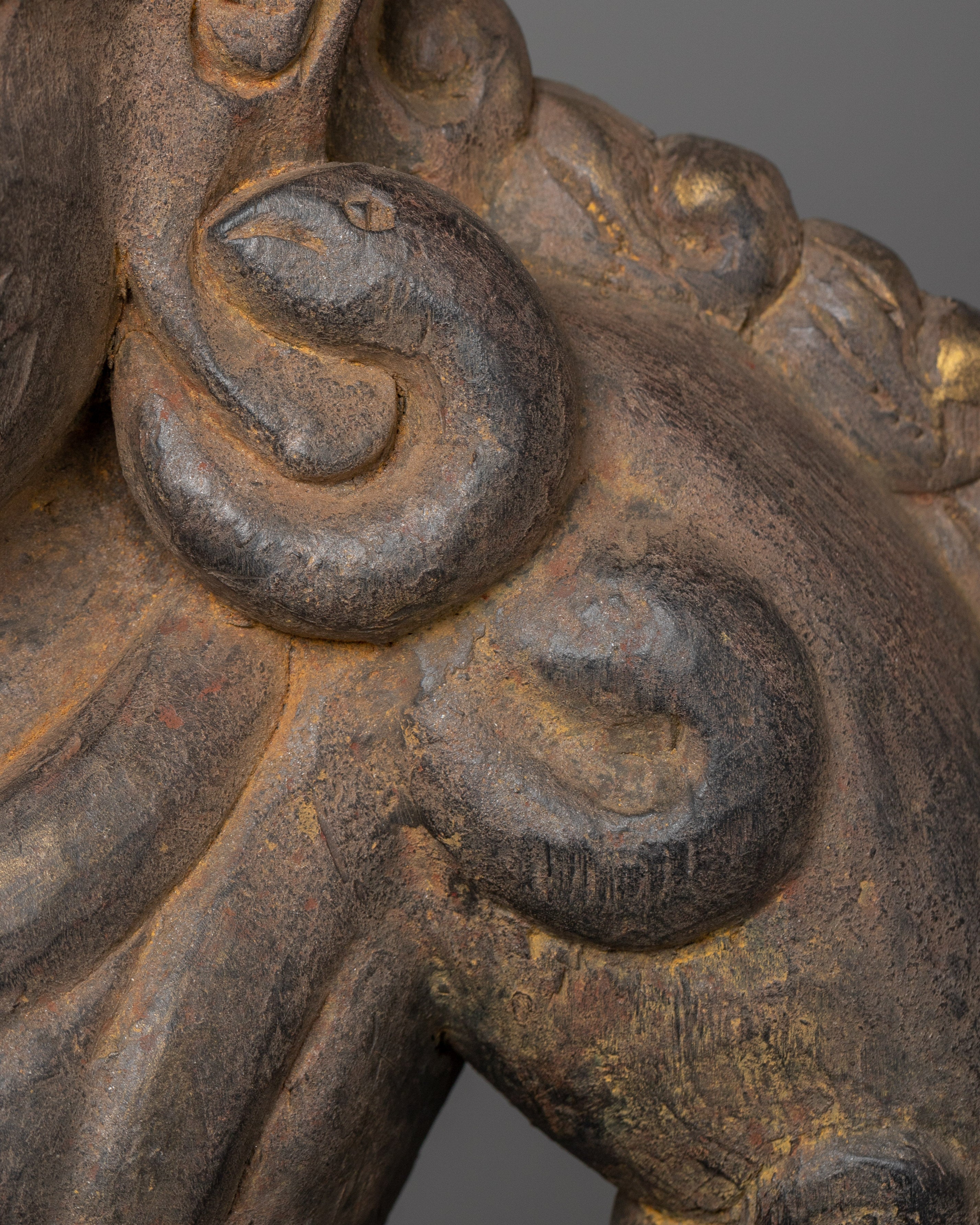 Black Dzambala Statue | Tibetan Divine Wrathful Deity