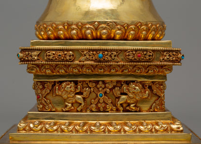 Buddhist Nirvana Stupa | Sacred Buddhist Symbol of Enlightenment and Transcendence