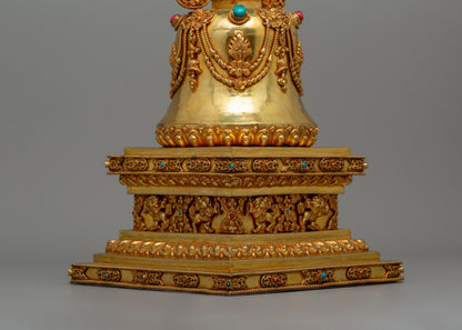 Buddhist Nirvana Stupa | Sacred Buddhist Symbol of Enlightenment and Transcendence