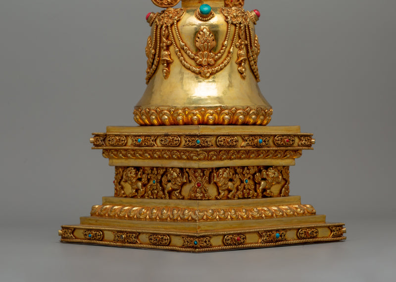 Buddhist Nirvana Stupa | Sacred Buddhist Symbol of Enlightenment and Transcendence