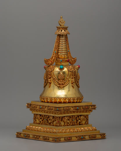 Buddhist Nirvana Stupa | Sacred Buddhist Symbol of Enlightenment and Transcendence