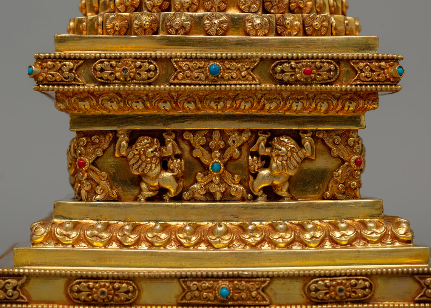 Buddhist Lotus Blossom Stupa | Buddhist Artifact for Meditation and Devotion