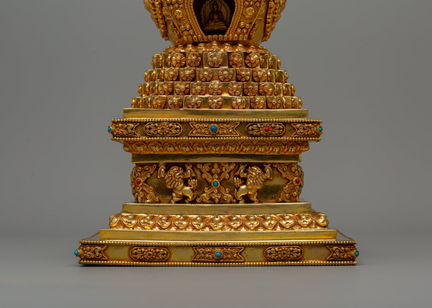 Buddhist Lotus Blossom Stupa | Buddhist Artifact for Meditation and Devotion