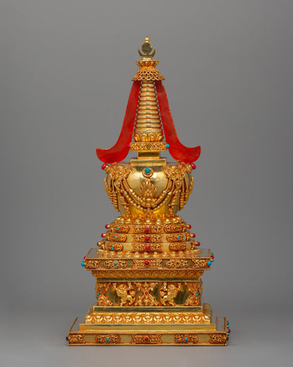 Tibetan Religious Buddhist Stupa | Buddhist Shrine Artifact