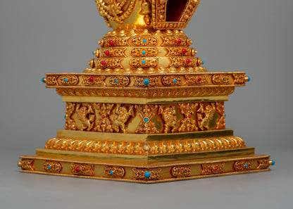 Tibetan Religious Buddhist Stupa | Buddhist Shrine Artifact