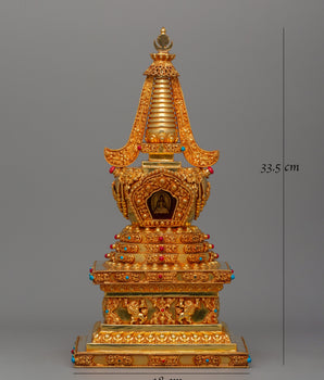 Tibetan Religious Buddhist Stupa | Buddhist Shrine Artifact