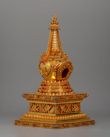 Tibetan Religious Buddhist Stupa | Buddhist Shrine Artifact