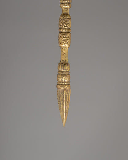 Brass Trishul With A Dagger | A Symbol of Divine Power