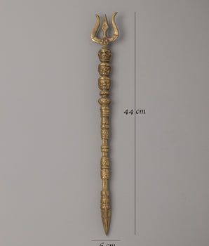 Brass Trishul With A Dagger | A Symbol of Divine Power