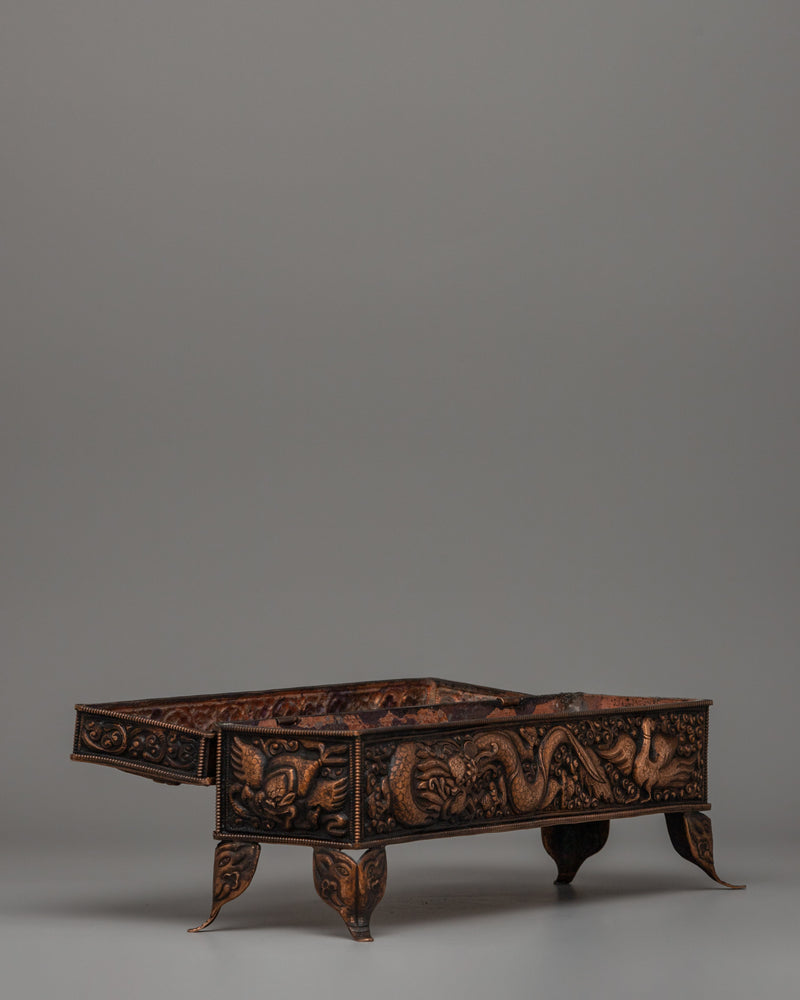 Copper-Made Incense Burner | Handcarved Himalayan Art