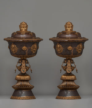 Traditional Tibetan Copper Made Butter Lamp