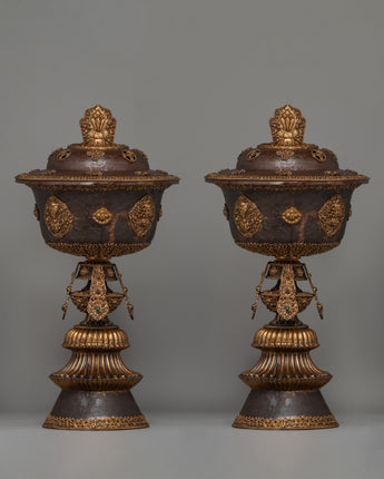 Traditional Tibetan Copper Made Butter Lamp