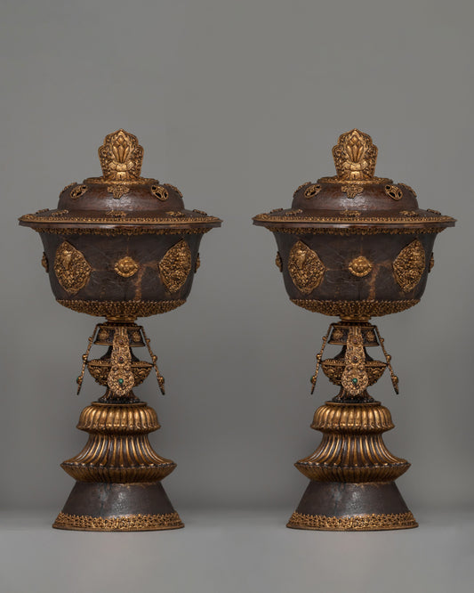 Traditional Tibetan Copper Made Butter Lamp