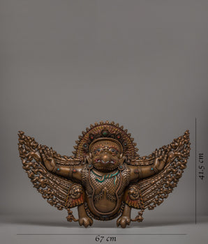 Copper Garuda Wall Hanging | Spiritual Home  Altar Art