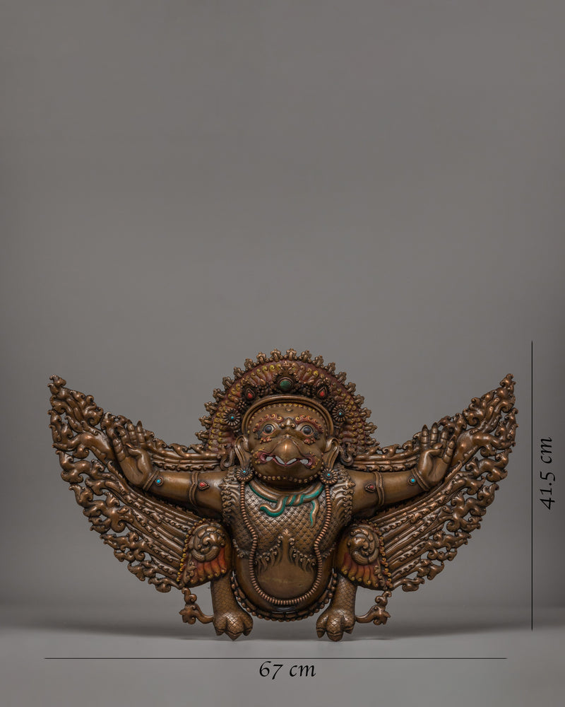 Copper Garuda Wall Hanging | Spiritual Home  Altar Art