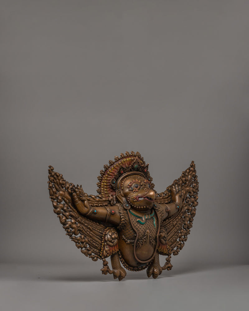 Copper Garuda Wall Hanging | Spiritual Home  Altar Art