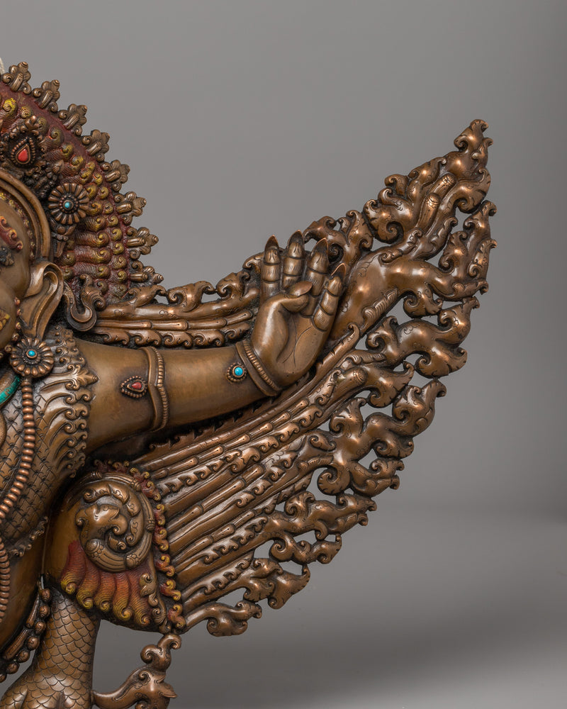 Copper Garuda Wall Hanging | Spiritual Home  Altar Art