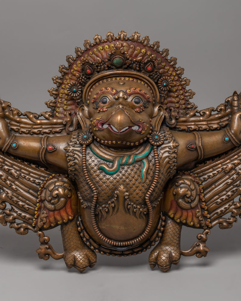 Copper Garuda Wall Hanging | Spiritual Home  Altar Art