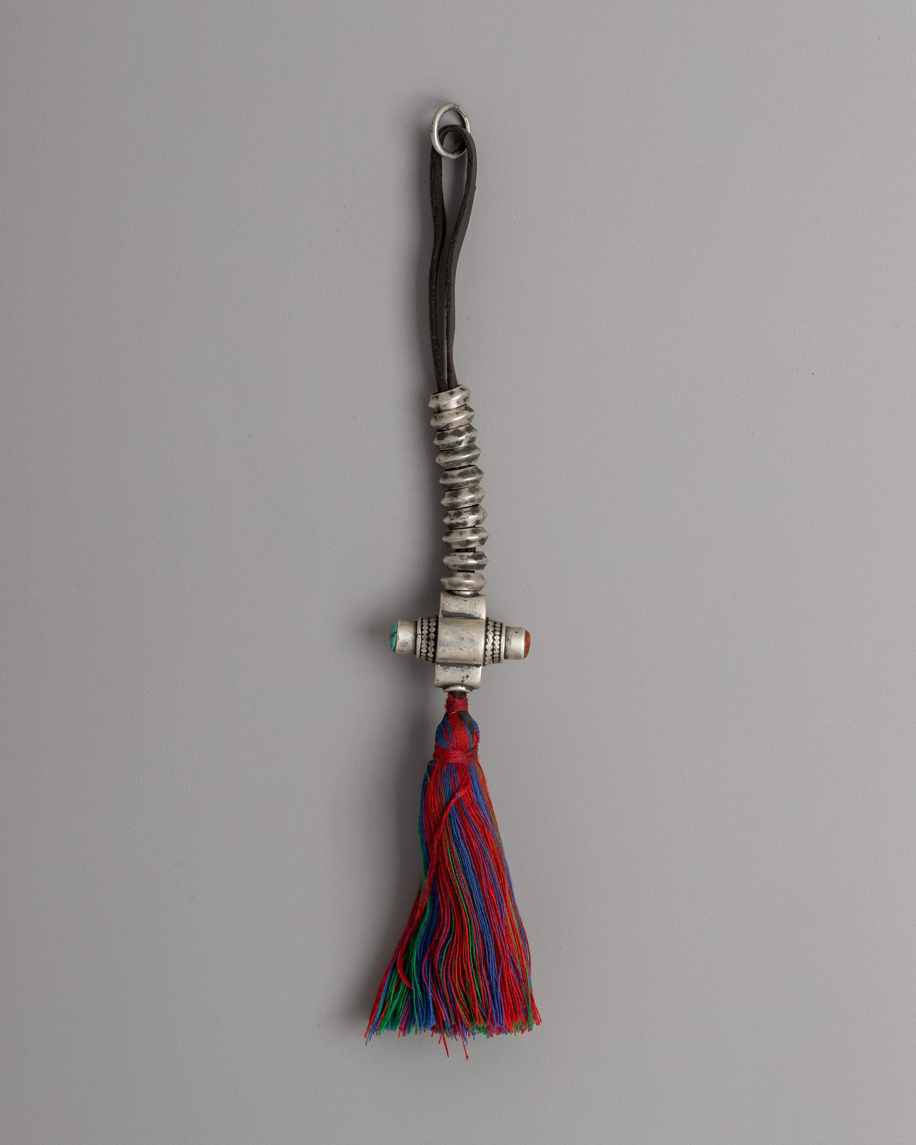 Chupsel With Colorful Tassel | A Sacred Prayer Bead Spacer