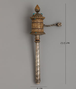 Prayer Wheel for Dharma | Ethically Sourced Buffalo Bone Craft